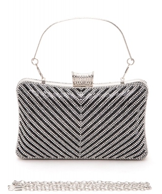 Convertible Top Handle Clutch Handbag PP-A2 BLACK